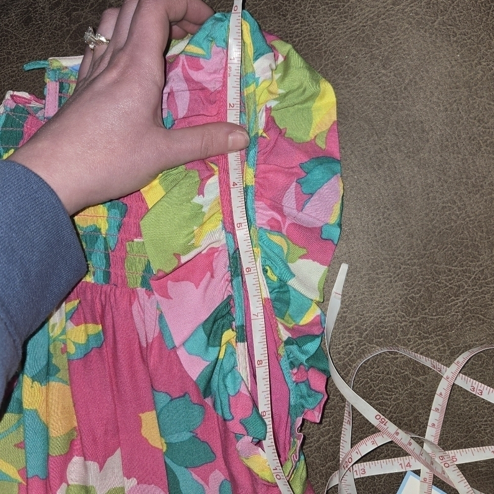 NWT Draper James Smocked Short Dress Floral Fuschia Multi - Picture 13 of 14